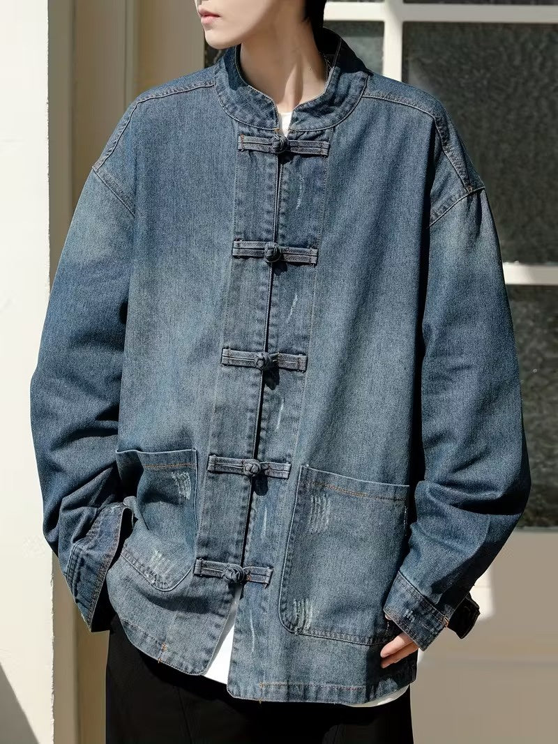 Men’s Jacket with Stand-Up Collar