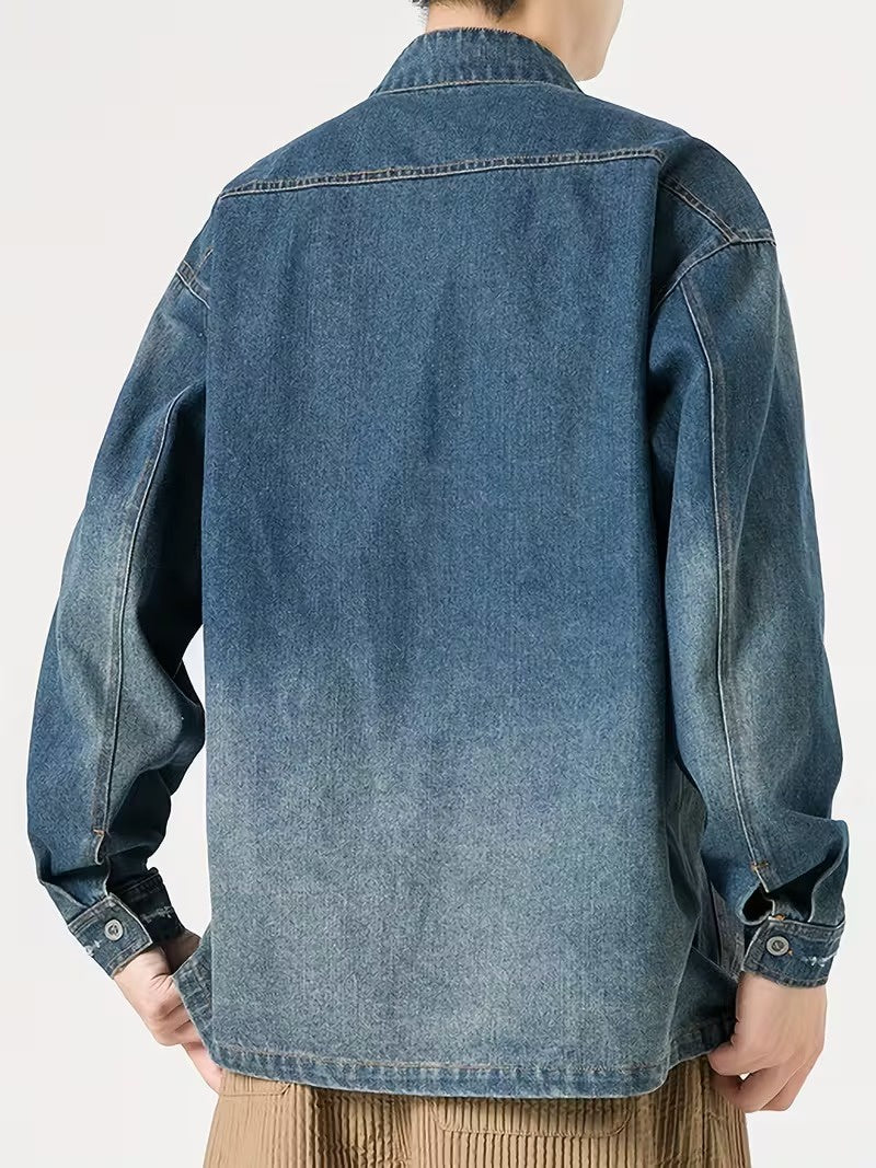 Men’s Jacket with Stand-Up Collar