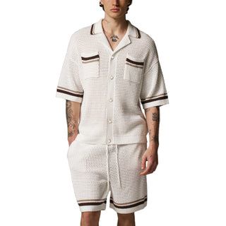 Men’s Short-Sleeve Shirt and Shorts Set