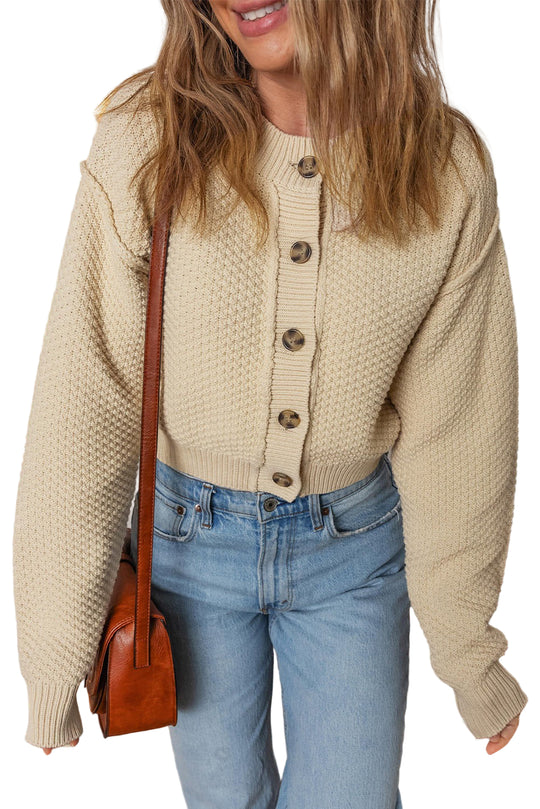 Women's Round Neck Cardigan