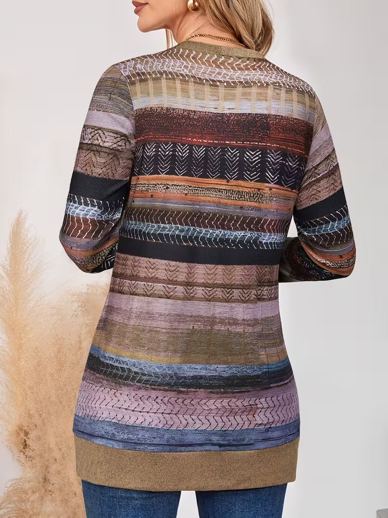 Women's V-Neck Cardigan with Pockets